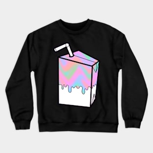 Neon milk carton box Crewneck Sweatshirt